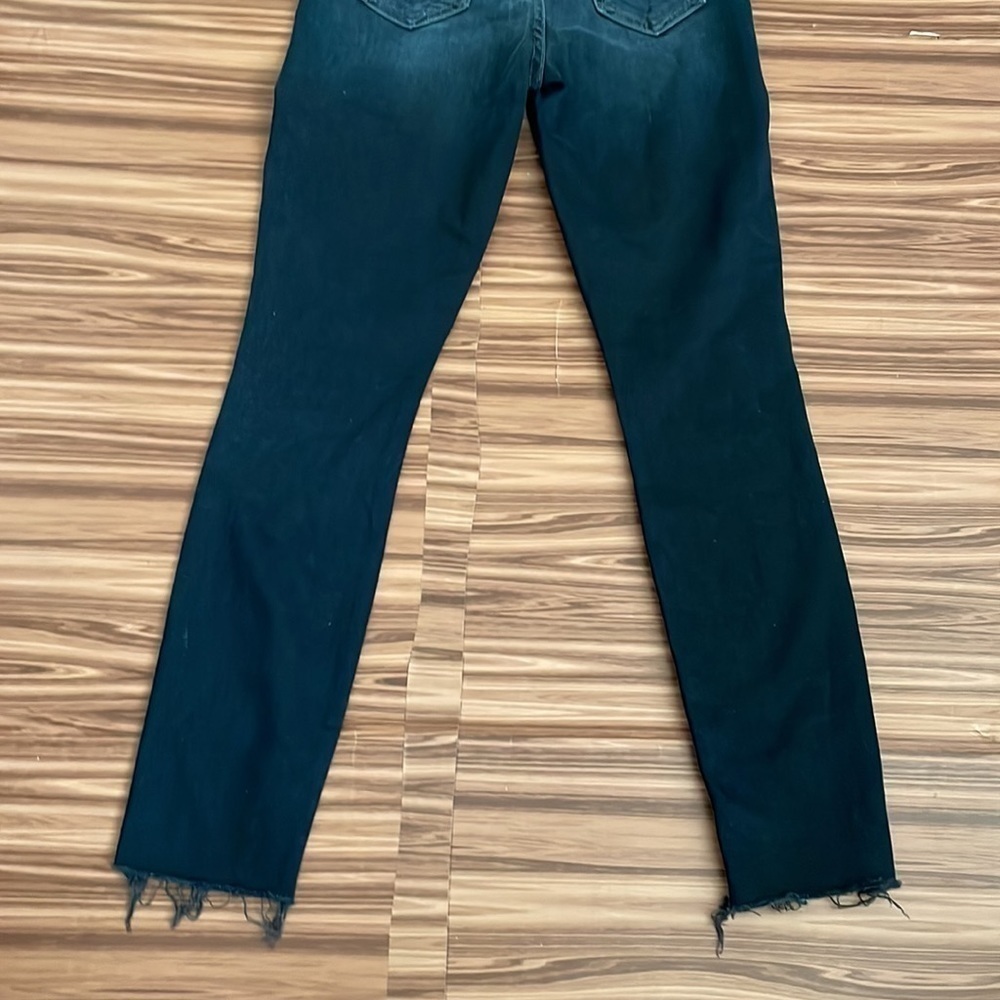 Mother High Rise Ankle Fray Blue Jeans Size 25 - Picture 7 of 10